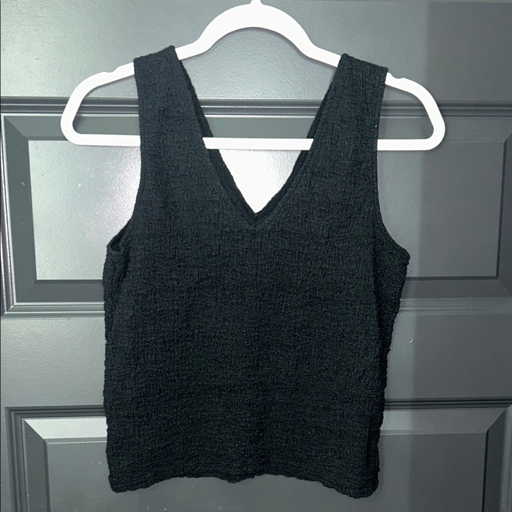 a new day Textured Black Tank Top